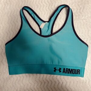 Under armor teal/blue sport bra